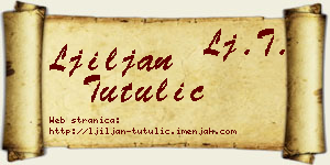 Ljiljan Tutulić vizit kartica